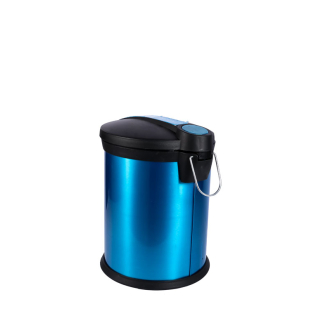 Nadstar Dustbin Pedal Steel 20 Liter Blue B09-20LP Offer Product with Dent
