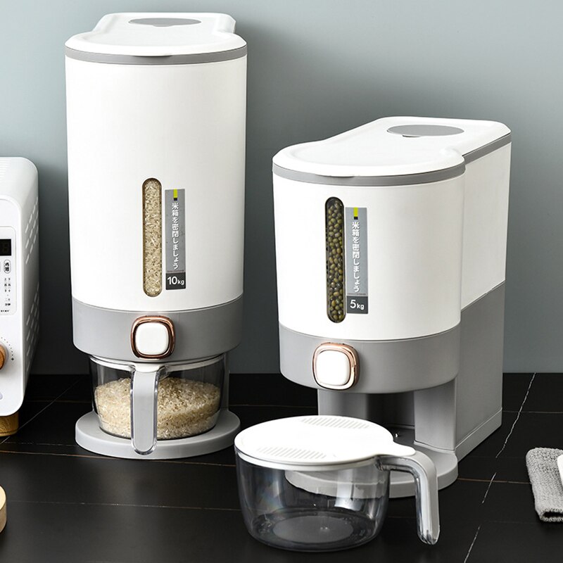 Nadstar Rice Bucket 5Kg Food Grain Storage Container Large Capacity Storage Box 950-2021-5 8 Nadstar Rice Bucket 5Kg Food Grain Storage Container Large Capacity Storage Box 950-2021-5