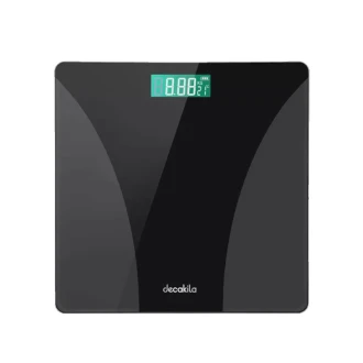 Decakila Bathroom Scale 2.5-180KG Scale for Body Weight Weighing Professional Clear LED Display and Step-On KMTT038W