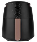 Evvoli Manual Air Fryer 1500W 4L with Adjustable Temperature & High Speed Air Circulation Black EVKA- AF4001BS