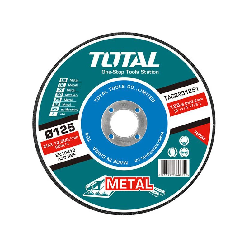Total Abrasive Grinding Disc 5” For Metal Tac2231251 1 Total Abrasive Grinding Disc 5” For Metal Tac2231251