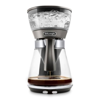 De'Longhi Coffee Maker Clessidra Drip 1.25L 1800W 10 Cups Auto-Shut Off Water Level Indicator Glass Carafe Anti Drip Keep Warm Award Winning Design ICM17210