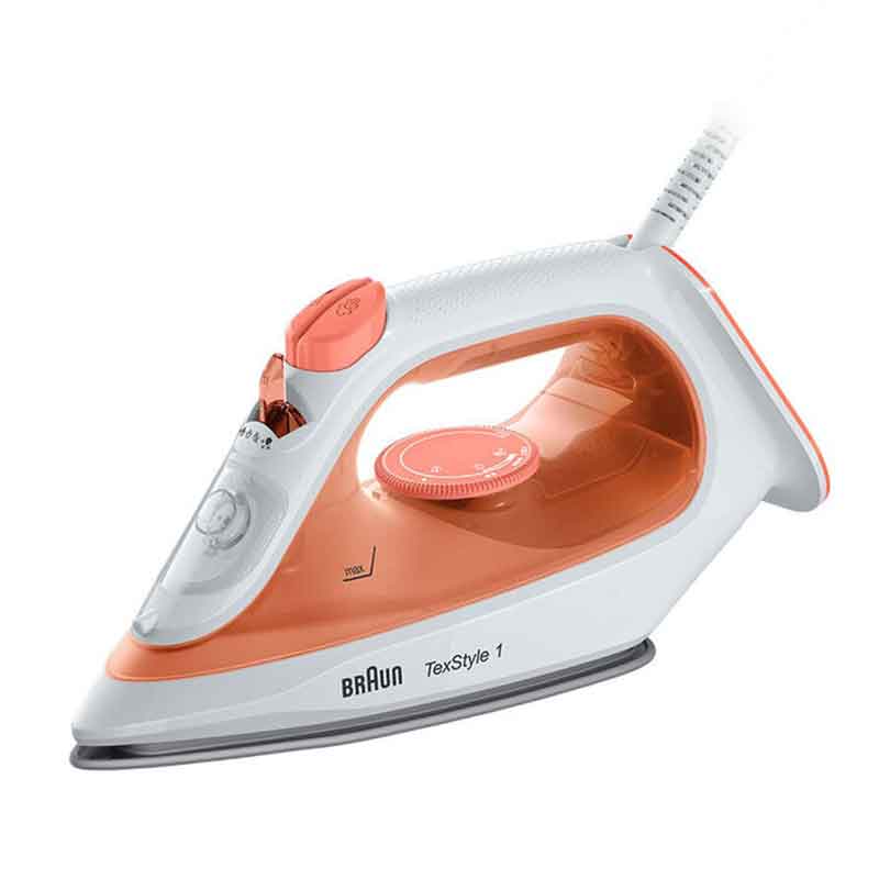 Braun Steam Iron 1900W Texstyle 1 Non-Stick Soleplate 220Ml Light Quick Self-Clean 12710000-Sl1009Or 1 Braun Steam Iron 1900W Texstyle 1 Non-Stick Soleplate 220Ml Light Quick Self-Clean 12710000-Sl1009Or