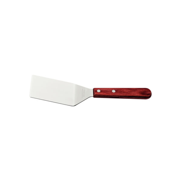 Tramontina Frying Spatula 4&Quot; Stainless Steel Blade, Red Polywood Treated Wood Handle 21165/174