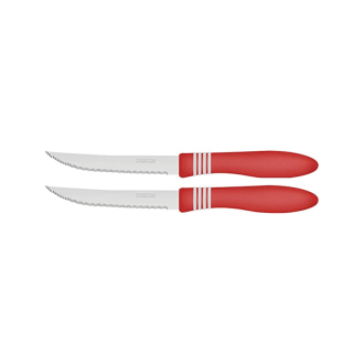 Tramontina Steak Knives Cor & Cor 2pcs Set Red 23450/275