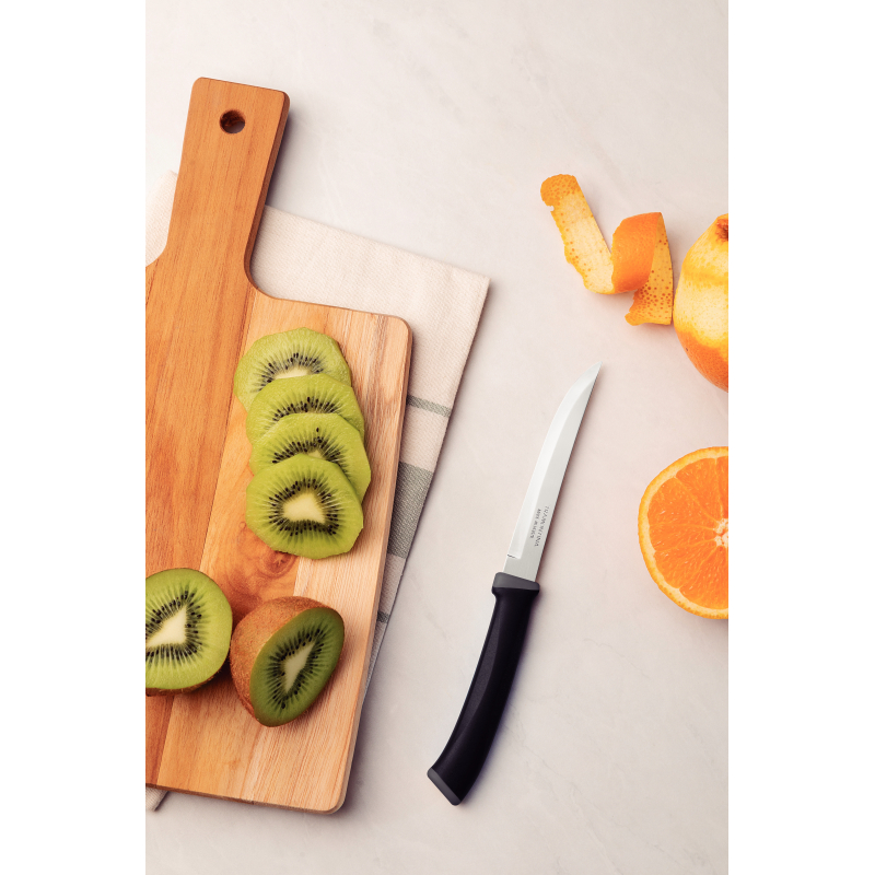 Tramontina Felice Barbecue Knife 5'' Stainless Steel Blades, Microserrated Edge And Black Polypropylene Handles 2Pc Set 23494/205 3 Tramontina Felice Barbecue Knife 5'' Stainless Steel Blades, Microserrated Edge And Black Polypropylene Handles 2Pc Set 23494/205