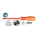 Total Screwdriver Insulated & Magnetic 100mm THTIS4100
