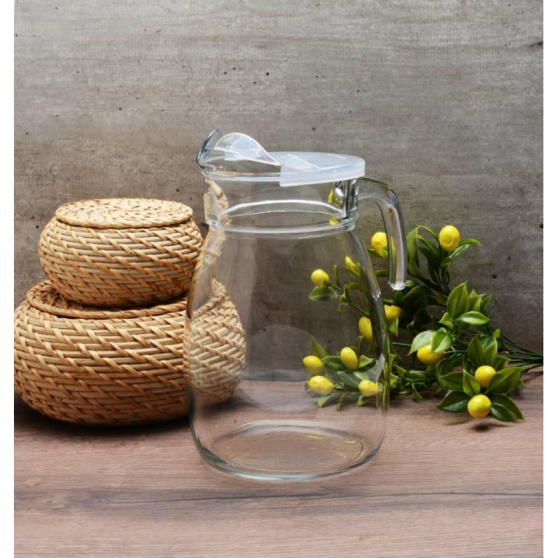 Pasabahce Glass Water Jug With Transparent Lid 2500Ml Dishwasher, Freezer &Amp; Refrigerati... 4 Pasabahce Glass Water Jug With Transparent Lid 2500Ml Dishwasher, Freezer &Amp; Refrigerati...