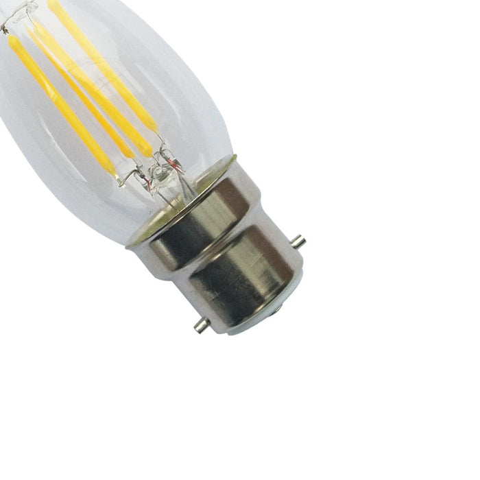 Tronic 4 Watts Candle Filament Led B22 (Pin) Bulb 3 Tronic 4 Watts Candle Filament Led B22 (Pin) Bulb