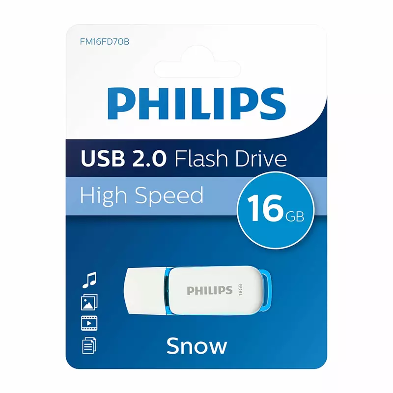 Philips 16Gb Flash Drive, Snow Edition Usb 2.0 4 Philips 16Gb Flash Drive, Snow Edition Usb 2.0