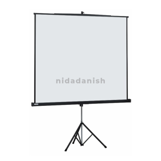 Tripod Manual Projector Screen 145 x 145cm