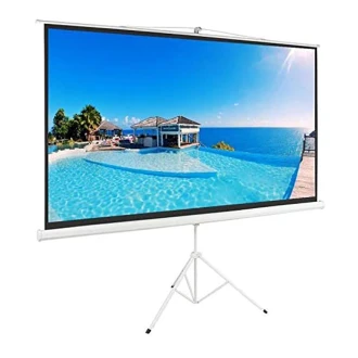 Tripod Manual Projector Screen 145 x 145cm