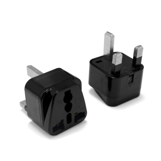 Tronic Black Adaptor Plug 13Amps UK PLUG 10A 250V