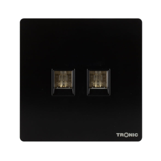 Tronic 2 Gang Data Socket