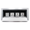 Tronic Desk Socket Universal x 3 + RJ45 Data x 2