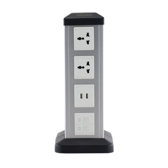 Tronic Pole Socket 2G Universal + 2 USB + 2 RJ45 Data