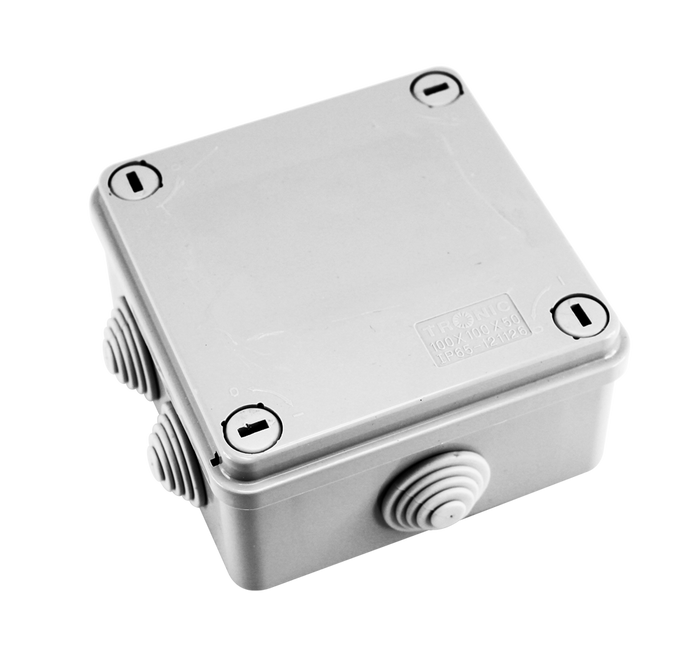 Tronic Waterproof Adaptor Box 100X100X50 1 Tronic Waterproof Adaptor Box 100X100X50