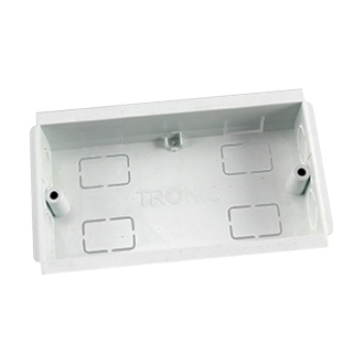 Tronic Compartment Trunking Twin Box PVC 100mmx50mm