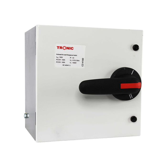 Tronic Onload Enclosed Manual Change Over 160A 1 Tronic Onload Enclosed Manual Change Over 160A