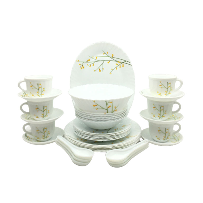 La Opala Dinner Set Citron Weave Classique 38 Pieces Lw038 2 La Opala Dinner Set Citron Weave Classique 38 Pieces Lw038