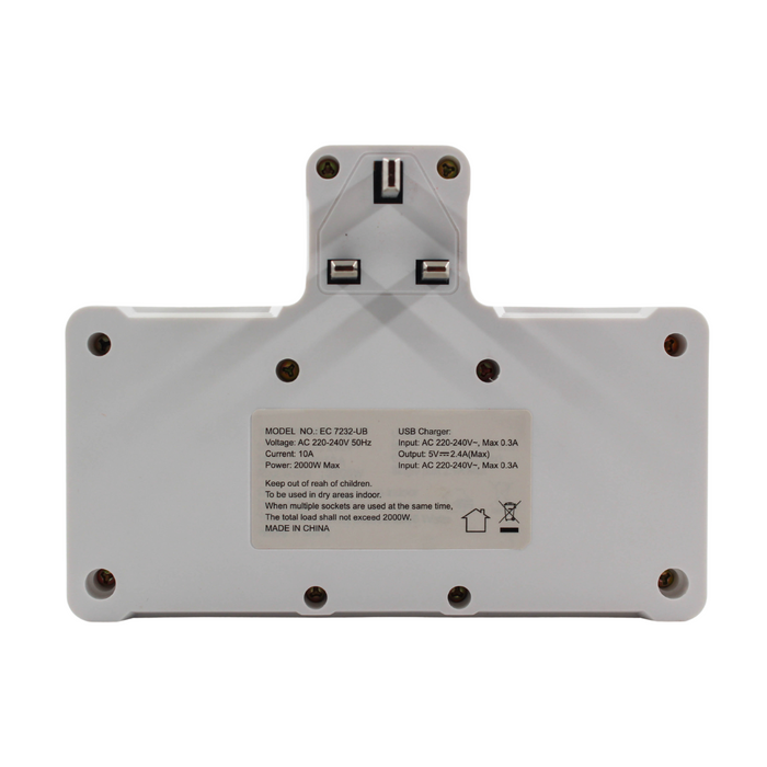 Tronic Multi Socket Adaptor With Usb 2 Tronic Multi Socket Adaptor With Usb
