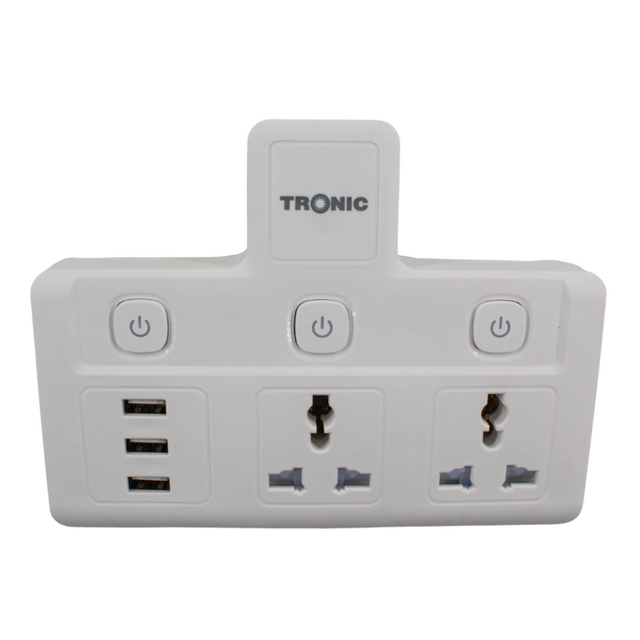 Tronic Multi Socket Adaptor With Usb 1 Tronic Multi Socket Adaptor With Usb