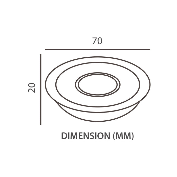 Tronic Downlighter Led 3 Watts White Colour 3 Tronic Downlighter Led 3 Watts White Colour
