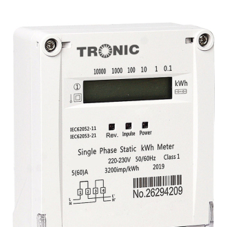 Tronic Single Phase Energy Meter EM 0015-JC