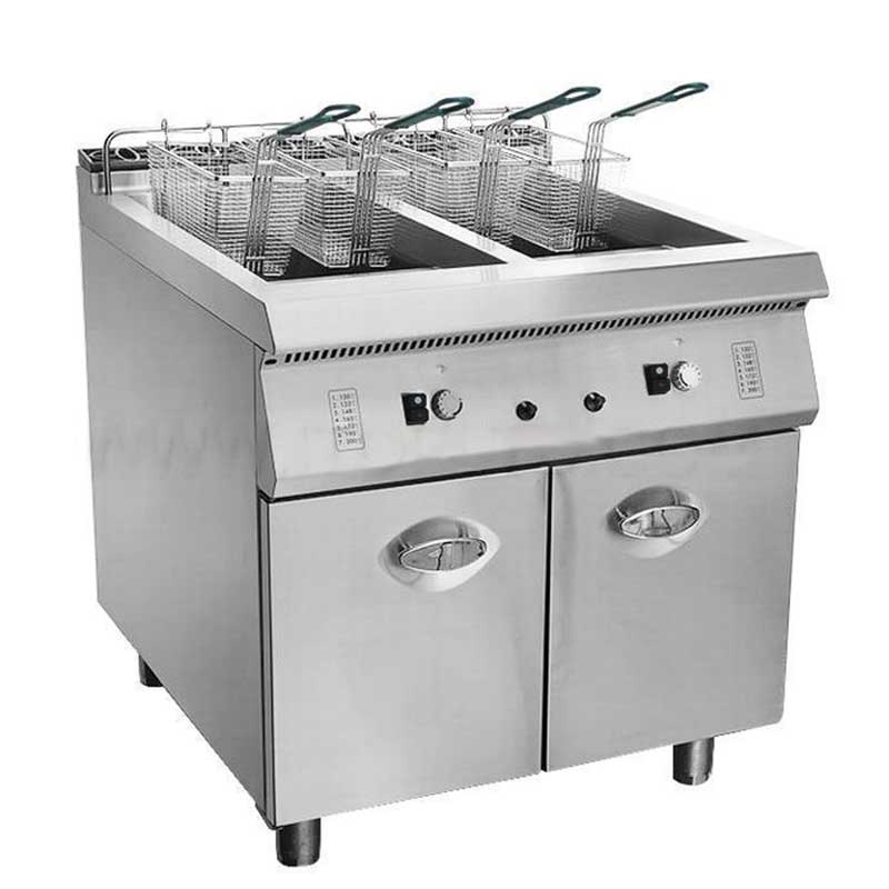 Generic Commercial Freestanding Deep Fryer Gas 52L (26L X 2 Baskets) Stainless Steel 1 Generic Commercial Freestanding Deep Fryer Gas 52L (26L X 2 Baskets) Stainless Steel