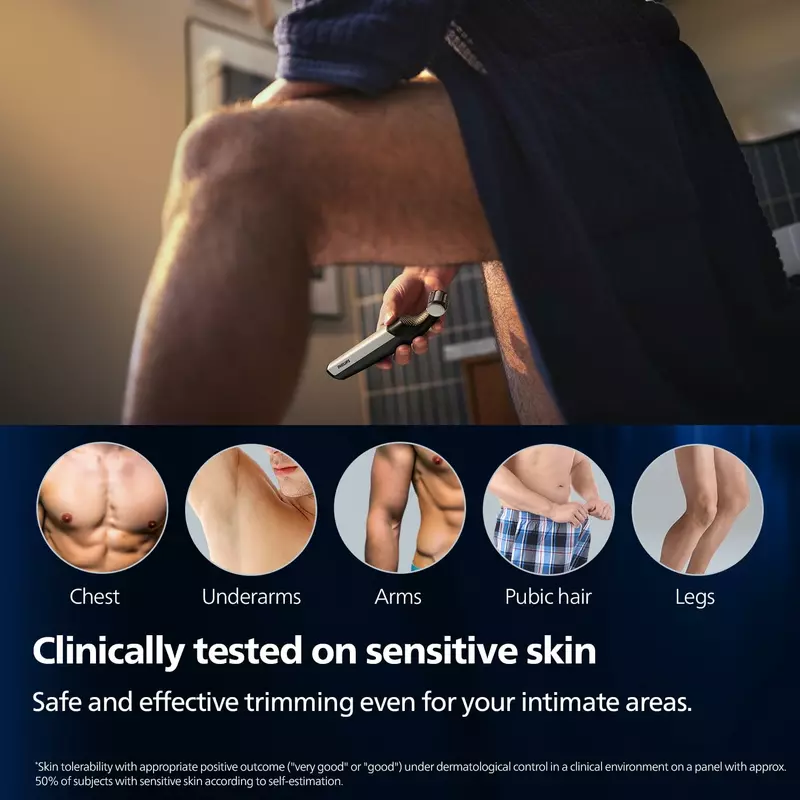 Philips Cordless Bodygroom &Amp; Intimate Areas Trimmer, Clinically Tested For Sensitive Skin, 40 Min Runtime, Bi-Directional Trimmer And 3Mm Comb Series 3000 Bg3007 9 Philips Cordless Bodygroom &Amp; Intimate Areas Trimmer, Clinically Tested For Sensitive Skin, 40 Min Runtime, Bi-Directional Trimmer And 3Mm Comb Series 3000 Bg3007