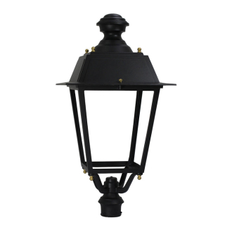 Tronic Black Garden Light Without Pole