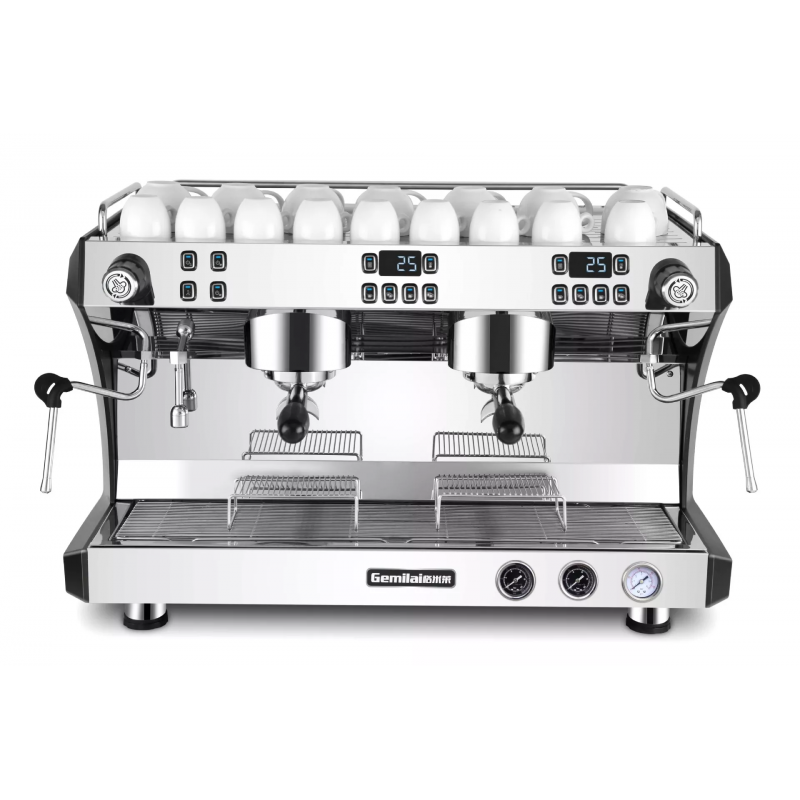 Gemilai Commercial Coffee &Amp; Espresso Machine Double Head 1 Gemilai Commercial Coffee &Amp; Espresso Machine Double Head