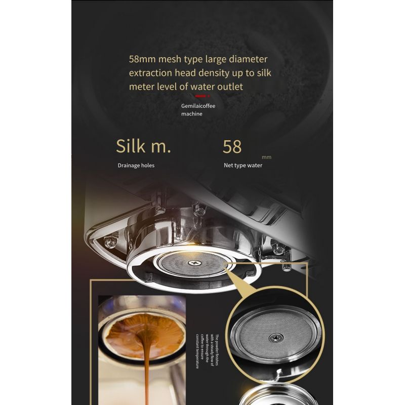 Gemilai Commercial Coffee &Amp; Espresso Machine Double Head 9 Gemilai Commercial Coffee &Amp; Espresso Machine Double Head