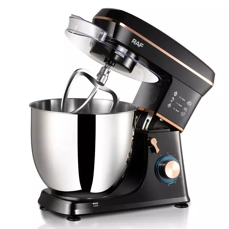 Raf Stand Mixer 10L 1800W Dry Anti Splash Protection, Speeds With Pulse Function, R.6673 4 Raf Stand Mixer 10L 1800W Dry Anti Splash Protection, Speeds With Pulse Function, R.6673