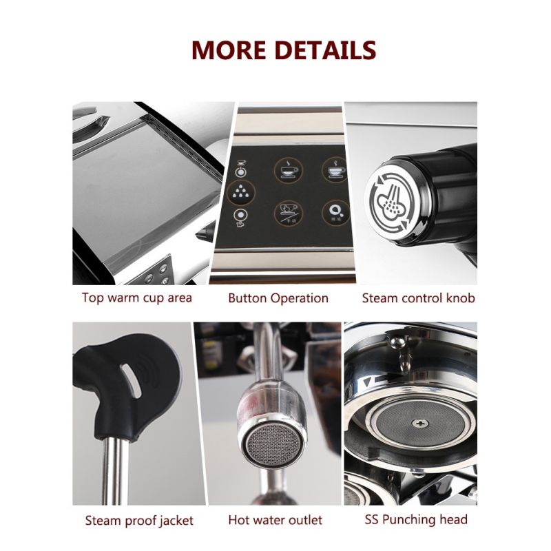 Gemilai Commercial Coffee &Amp; Espresso Machine Single Head 7 Gemilai Commercial Coffee &Amp; Espresso Machine Single Head