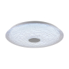 Tronic Patterned White Glass LED Changeable (3 Shades) Ceiling Light