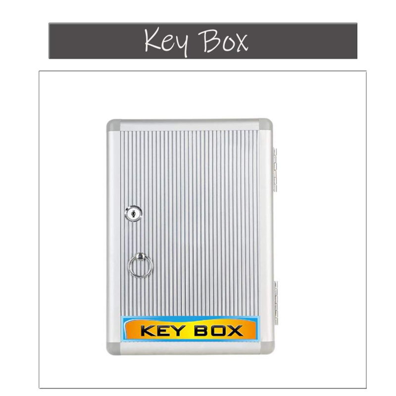 Defelom Key Box Aluminium Cabinet With Key Lock 32 Keys (Keychains Not Included) 9 Defelom Key Box Aluminium Cabinet With Key Lock 32 Keys (Keychains Not Included)