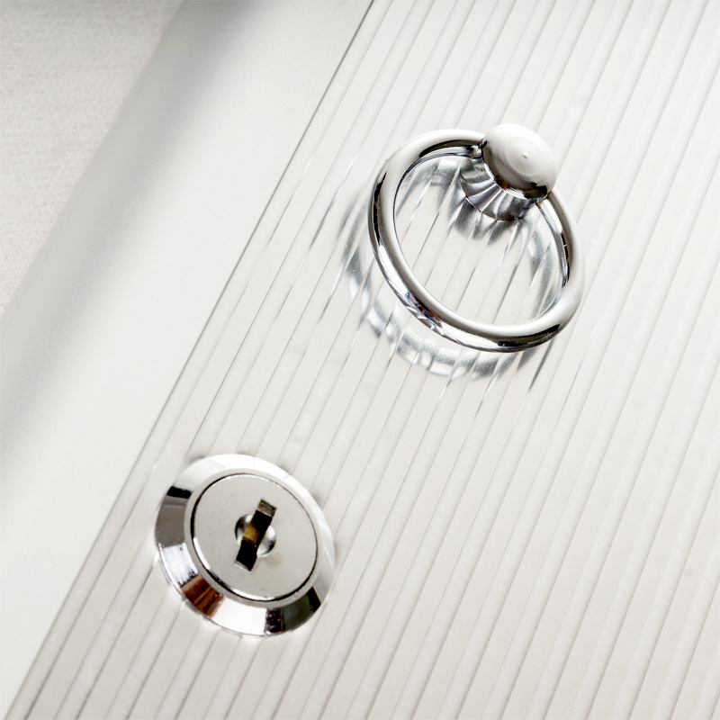 Defelom Key Box Aluminium Cabinet With Key Lock 32 Keys (Keychains Not Included) 4 Defelom Key Box Aluminium Cabinet With Key Lock 32 Keys (Keychains Not Included)