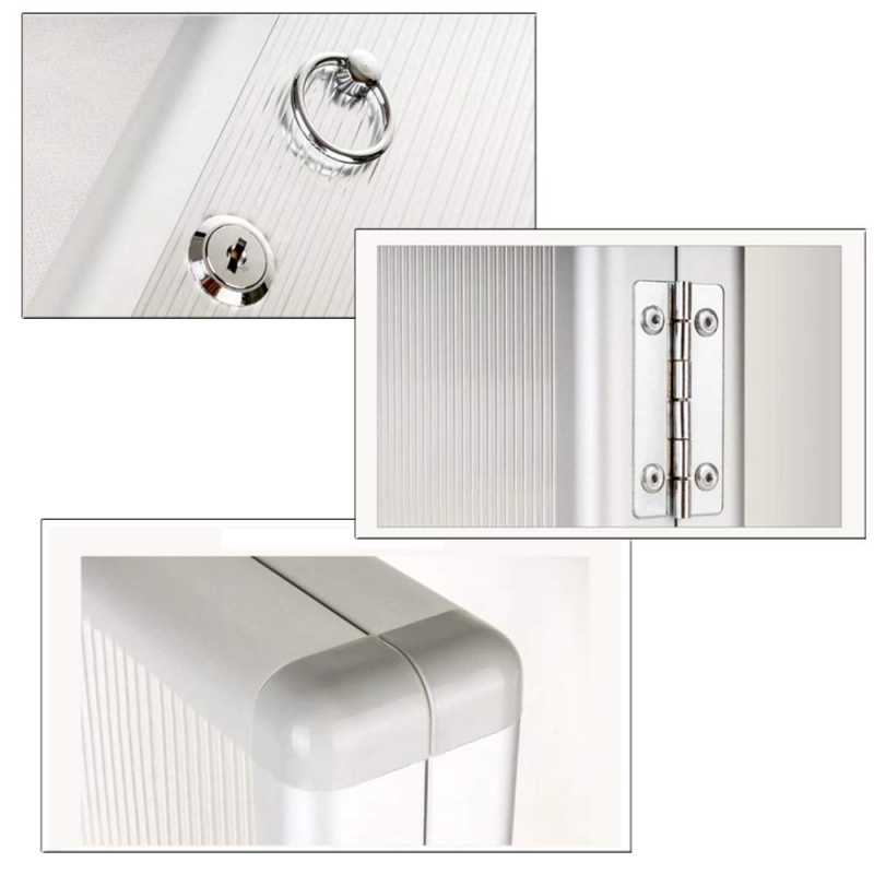 Defelom Key Box Aluminium Cabinet With Key Lock 32 Keys (Keychains Not Included) 5 Defelom Key Box Aluminium Cabinet With Key Lock 32 Keys (Keychains Not Included)