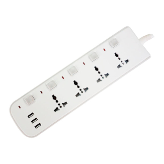 Tronic 4 Way Extension With USB Ports