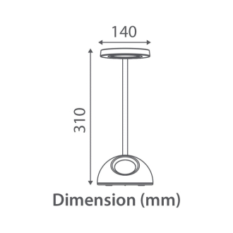Tronic Desk Lamp Lamp with Digital Alarm Clock