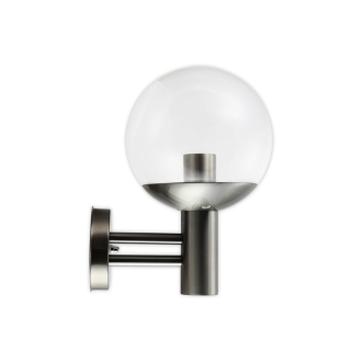 Tronic Searchlight Orb Stainless Steel Outdoor Wall Light
