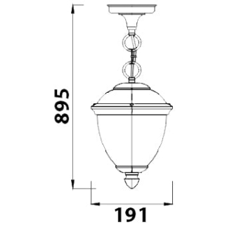 Tronic Outdoor Hanging Lamp