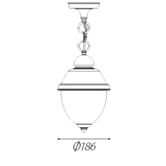 Tronic Outdoor Hanging Lamp