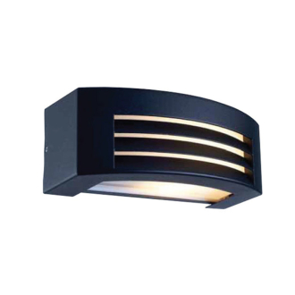 Tronic Modern Outdoor Wall Lamp Black