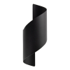 Tronic Black Spiral Wall Light