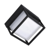Tronic Black LED Wall Light Square