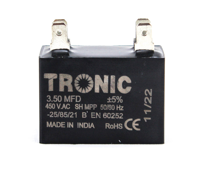 Tronic Fan Capacitor 3.50 Mfd Square 1 Tronic Fan Capacitor 3.50 Mfd Square