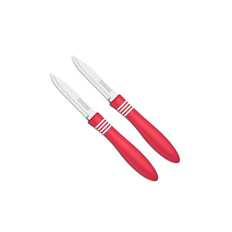 Tramontina Paring Knives Cor 2Pcs Set 23461/273 3 Tramontina Paring Knives Cor 2Pcs Set 23461/273