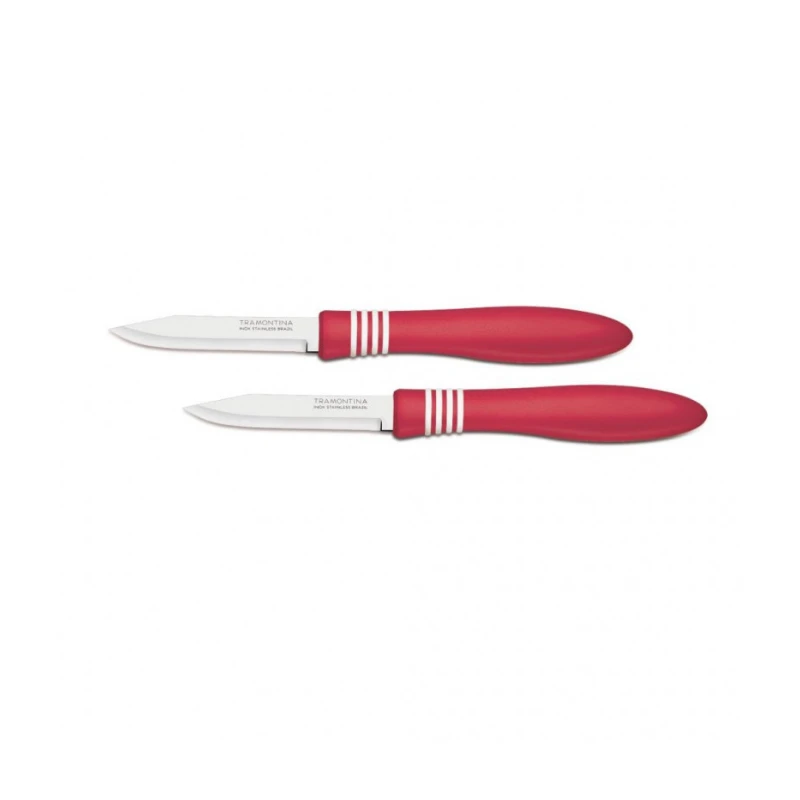 Tramontina Paring Knives Cor 2Pcs Set 23461/273 2 Tramontina Paring Knives Cor 2Pcs Set 23461/273